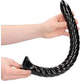 Shots - Ouch! OU841BLK - Swirled Anal Snake - 16''/ 40 cm - Black