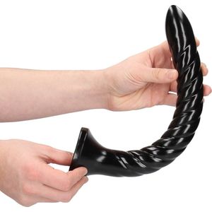 Shots - Ouch! OU840BLK - Swirled Anal Snake - 12''/ 30 cm - Black