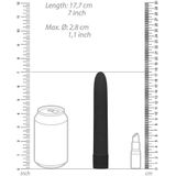Shots - Natural Pleasure Biologisch Afbreekbare Vibrator - 18 cm Black