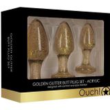 Shots - Ouch! Acryl Butt Plug Set gold