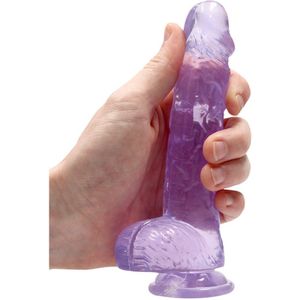 RealRock Realistische Dildo Met Ballen 15 cm Paars