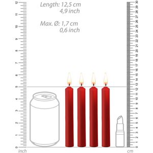 Teasing Wax SM Kaarsen 4-pak Red