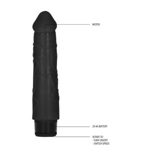 Shots - GC Dikke Realistische Dildo Vibrator - 20 cm Black