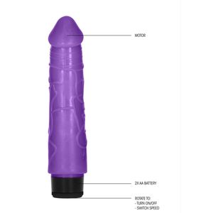 Shots - GC Dikke Realistische Dildo Vibrator - 20 cm Purple