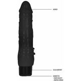 GC - 8 Inch Fat Realistic Dildo Vibe - Black