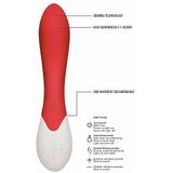 Spice - Rechargeable Heating G-Spot Rabbit Vibrator - Rood