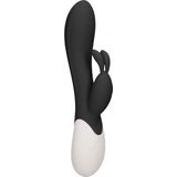 Flame - Rechargeable Heating G-Spot Rabbit Vibrator - Zwart