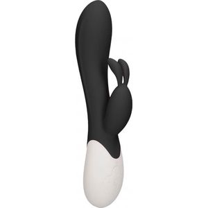 Flame - Rechargeable Heating G-Spot Rabbit VibratorÂ - Black