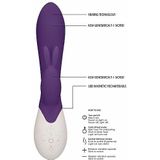 Flame - Rechargeable Heating G-Spot Rabbit Vibrator - Paars