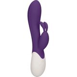 Flame - Rechargeable Heating G-Spot Rabbit Vibrator - Paars