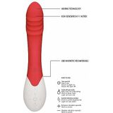 Frenzy - Rechargeable Heating G-Spot Rabbit Vibrator - Rood