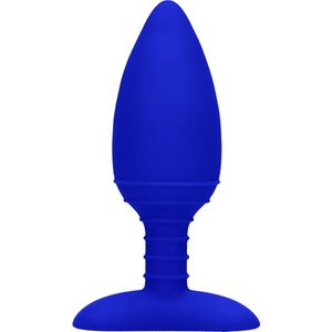 Elegance - Heating Anal Butt Plug - Glow - Blue