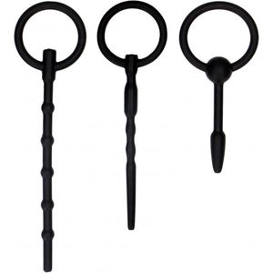 Urethral Sounding Plug Set - Zwart