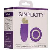 Shots - Simplicity Ethan - Draadloos Vibrerend Eitje met Afstandsbediening Purple