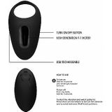 No. 74 - Remote Controlled Vibrating Cock Ring - Black