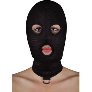 BDSM masker van netstof met D-ring