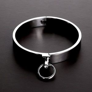 Triune - Classy Slave Collar with Gems - Size: 16
