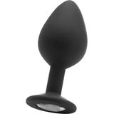 Diamond Butt Plug - Black - Large