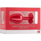 Diamond Butt Plug - Red - Large