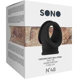 Sono - No.48 - Cockring With Ball Strap - Black