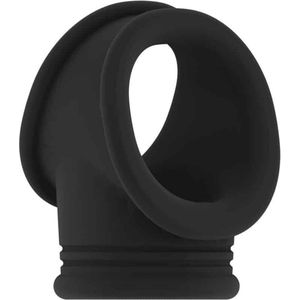 Sono - No.48 - Cockring With Ball Strap - Black