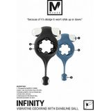 Shots Mjuze - Infinity Vibrating Cockring with Dangling Ball - Black