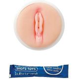 Shots Toys  Easy Rider Masturbator met Verwarmend Glijmiddel Vagina - beige