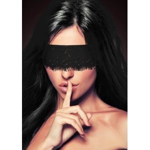 Ouch! Mystère Lace Mask Blinddoek - Zwart