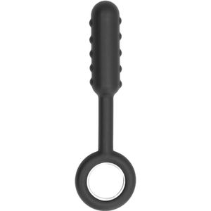 Sono - No. 61 - Dildo With Metal Ring - Black