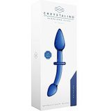 Chrystalino Doubler - Blue glazen dildo