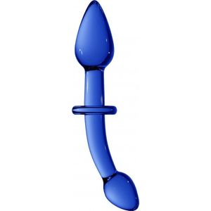 Chrystalino Doubler - Blue glazen dildo