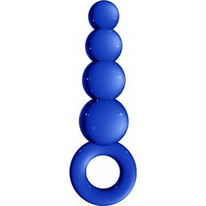 Chrystalino Tickler -  Blue glazen dildo