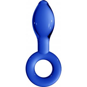 Chrystalino Plugger -  Blue glazen dildo