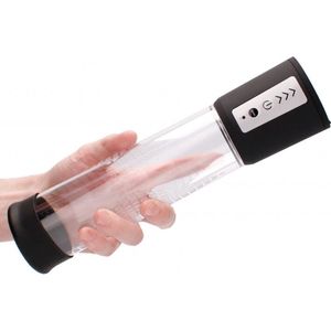 Pumped - Premium Oplaadbare Automatische Penis Pomp  Inclusief Siliconen Penis Ring - Transparant