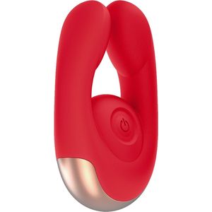Elegance Dual Motor Clitoral Stimulator - Fancy - Red