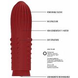 Elegance Turbo Rechargeable Bullet - Lush - Red