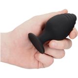 Shots - Ouch! Geribbelde Butt Plug Set Black