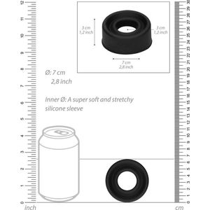 Shots - Pumped Siliconen Pompmouw black