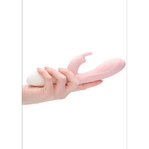 Loveline Juicy Oplaadbare Rabbit Siliconen Vibrator - Roze