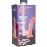 GC - 5 Inch Curved Realistic Dildo - Flesh
