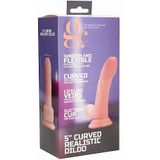 GC - 5 Inch Curved Realistic Dildo - Flesh