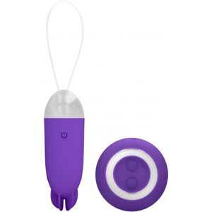 Noah - Dual Rechargeable Vibrating Remote Toy - Purple