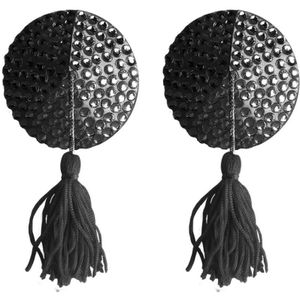 Nipple Tassels Round Black