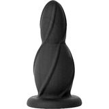 Shots Toys Siliconen Buttplug Medium - 11,4 cm - Zwart