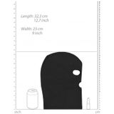 OUCH! - Subversie Masker Voor Gezichts Bedekking met Open Mond en Ogen Licht Transparant – Zwart