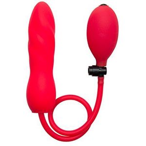 Ouch! Opblaasbare siliconen twist anale plug rood
