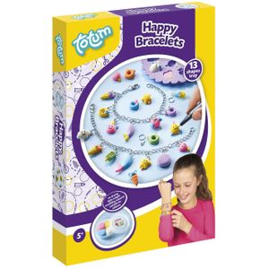 Totum - Happy Bracelets - Creatief Speelgoed - Vrolijke Bedelarmbanden - Klei - Voor Kinderen vanaf 5 Jaar