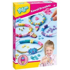 Totum vrolijke kawaii bedel armbandjes maken incl. 360+ schijf kraaltjes knutselset creatief speelgoed - Kawaii Bracelets