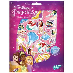 Disney Princess 45 raamstickers prinsessen verplaatsbare stickers Totum niet permanent voor thuis en op reis vakantietip