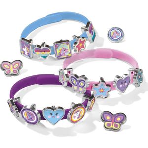 Totum - Unicorn 3 - Knutselset - Multicolor - Kunststof - 3 Armbanden met 18 Bedels